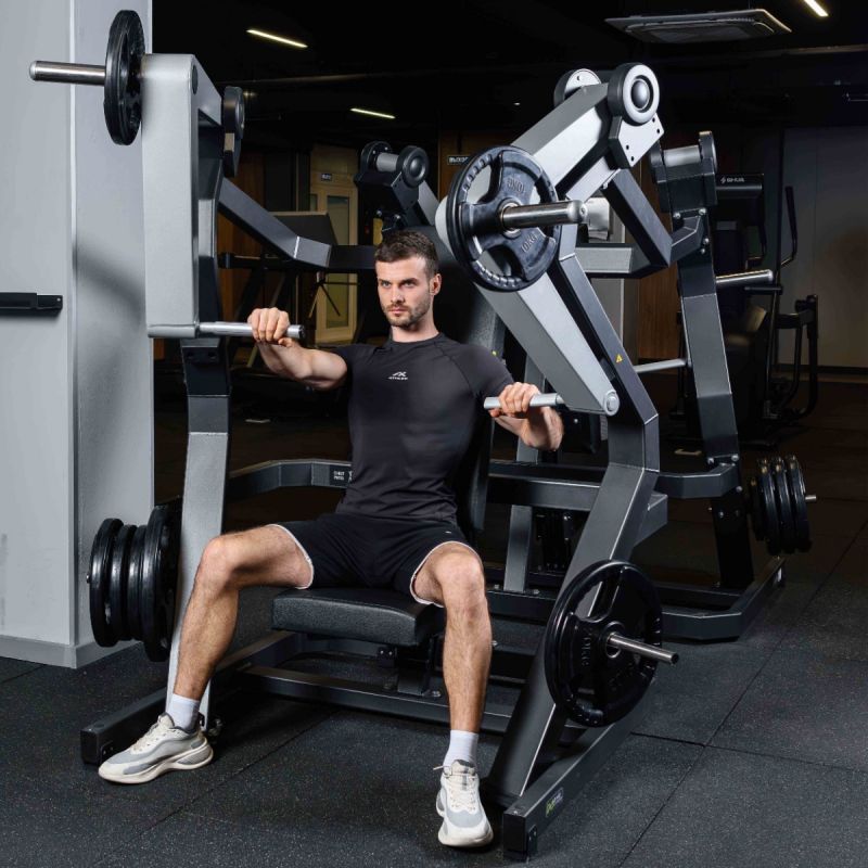 Тренажер Жим от груди, рычаги серые DHZ D905