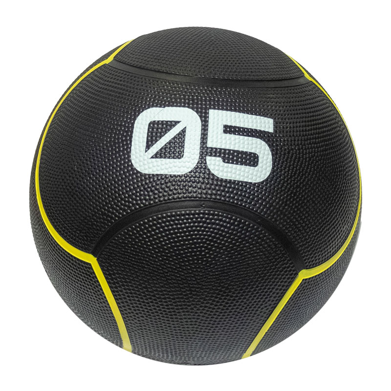Набивной мяч 5 кг для кросс-тренинга черный, Original FitTools