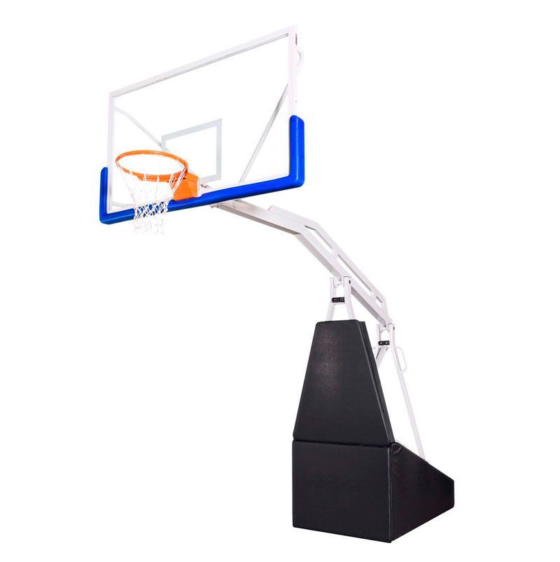 Стойка баскетбольная мобильная, складная, на пружинах, вынос 2,25 м., c противовесом ZSO