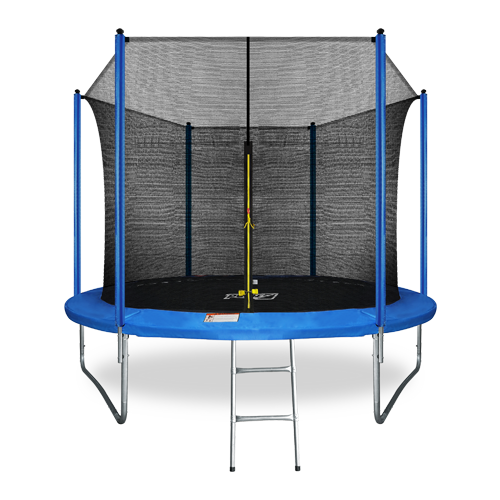 Батут 305 см (10 ft) с внутренней страховочной сеткой и лестницей ARLAND, цвет синий
