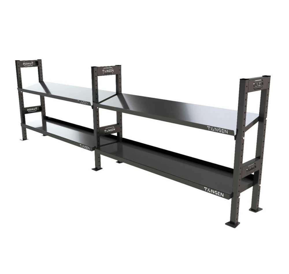 Стеллаж модульный для хранения гантелей и гирь 3800×480×1210 мм ЗС-231