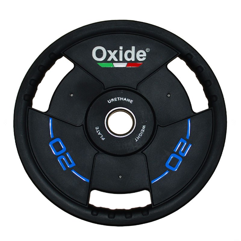 Черный полиуретановый олимпийский диск Oxide Fitness OWP02 20 кг