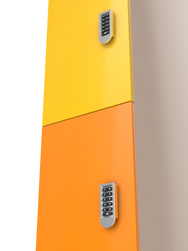 Шкаф для раздевалки четырехдверный HPL 200х50х30 см ГТ-703