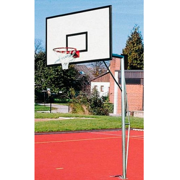 Стойка баскетбольная алюминиевая стационарная, вынос щита 1200 мм Glav
