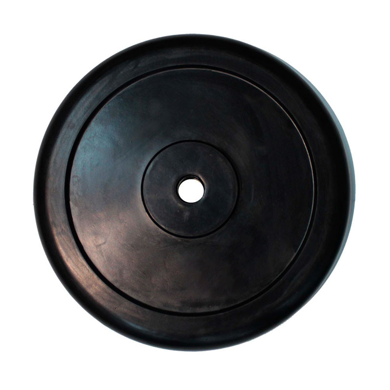 Диск 25 кг 26 мм обрезиненный черный ZSO Classic