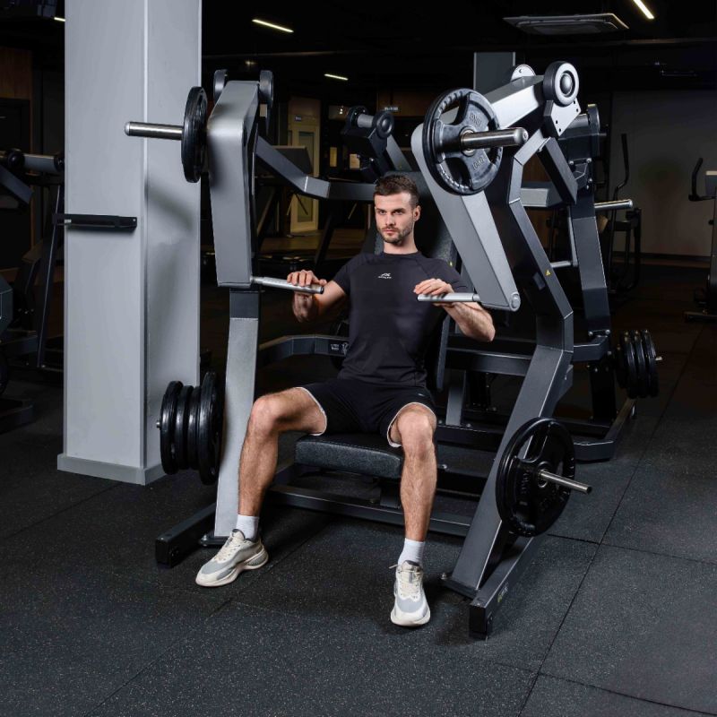 Тренажер Жим от груди, рычаги серые DHZ D905