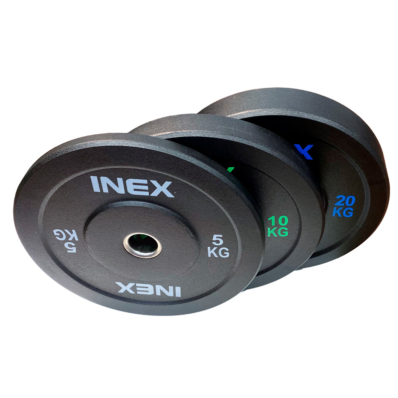 Бампированный диск INEX Hi-Temp 10 кг, черный/зеленый