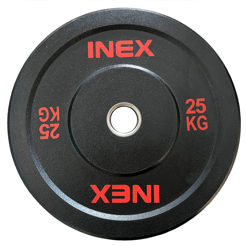 Бампированный диск INEX Hi-Temp 25 кг, черный/красный