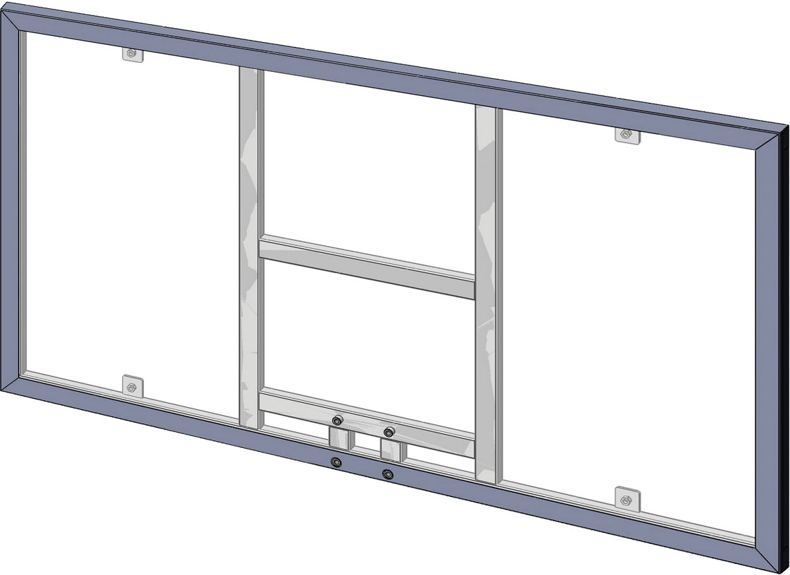 Щит баскетбольный игровой (монолитный поликарбонат) 1050х1800 мм ЗС-340