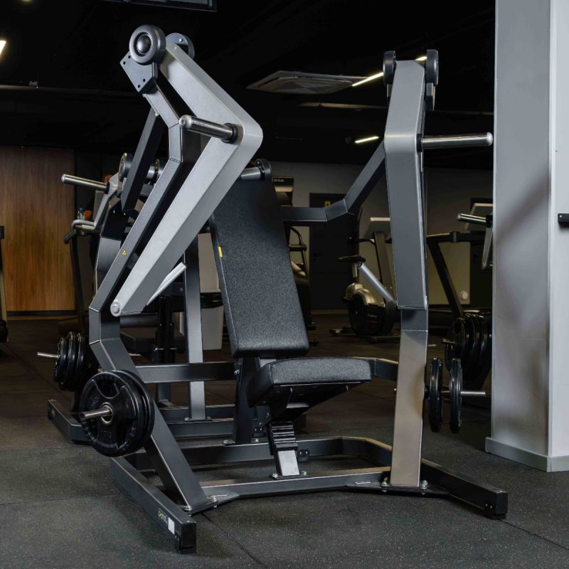 Тренажер Широкий жим от груди, рычаги серые DHZ D910