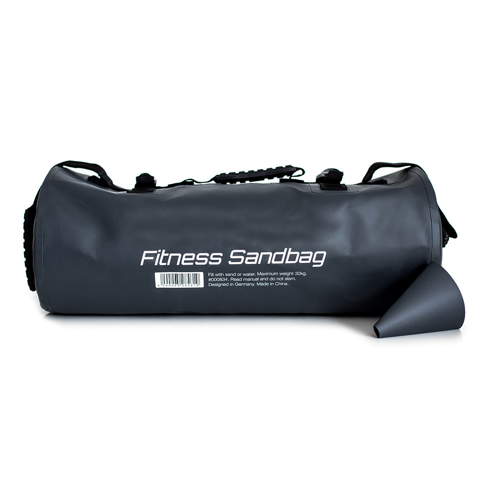 Сэндбэг AEROBIS Fitness Sandbag до 30 кг, серый/черный