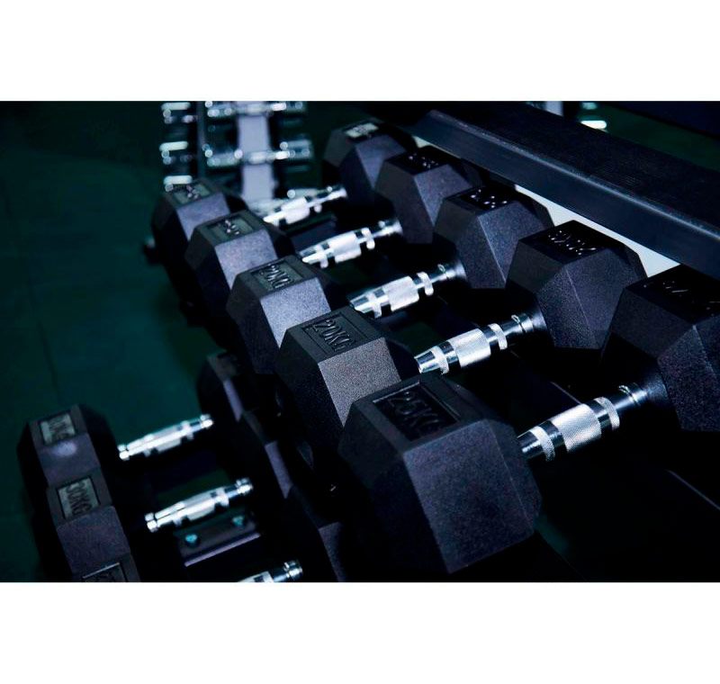 Гантель гексагональная обрезиненная 40 кг ЗС-213