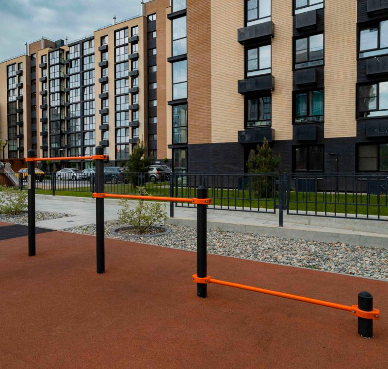 Воркаут Тройной каскад турников для отжиманий и подтягиваний ЗС-541