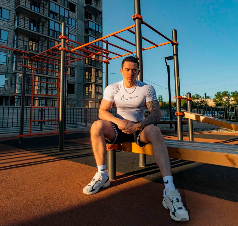 Уличный воркаут комплекс Рукоход классический двухуровневый ЗС-473