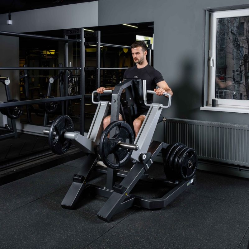 Тренажер Наклонная тяга, рычаги серые DHZ D930