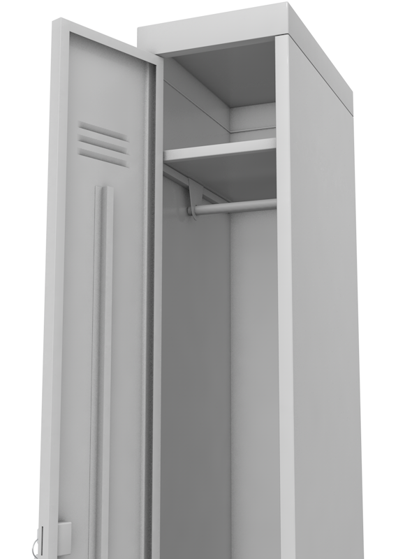 Шкаф для раздевалок металлический однодверный, ширина 40 см ГТ-699