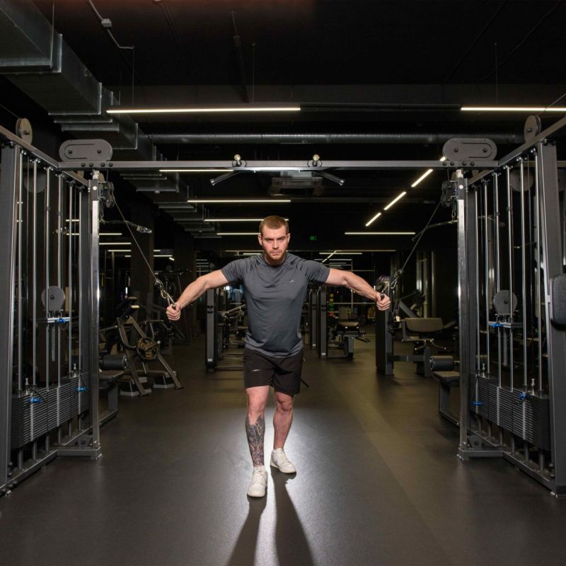 Тренажер Мультикроссовер 8-позиционный, стек 8 х 100 кг Mini Apple ZS-1353