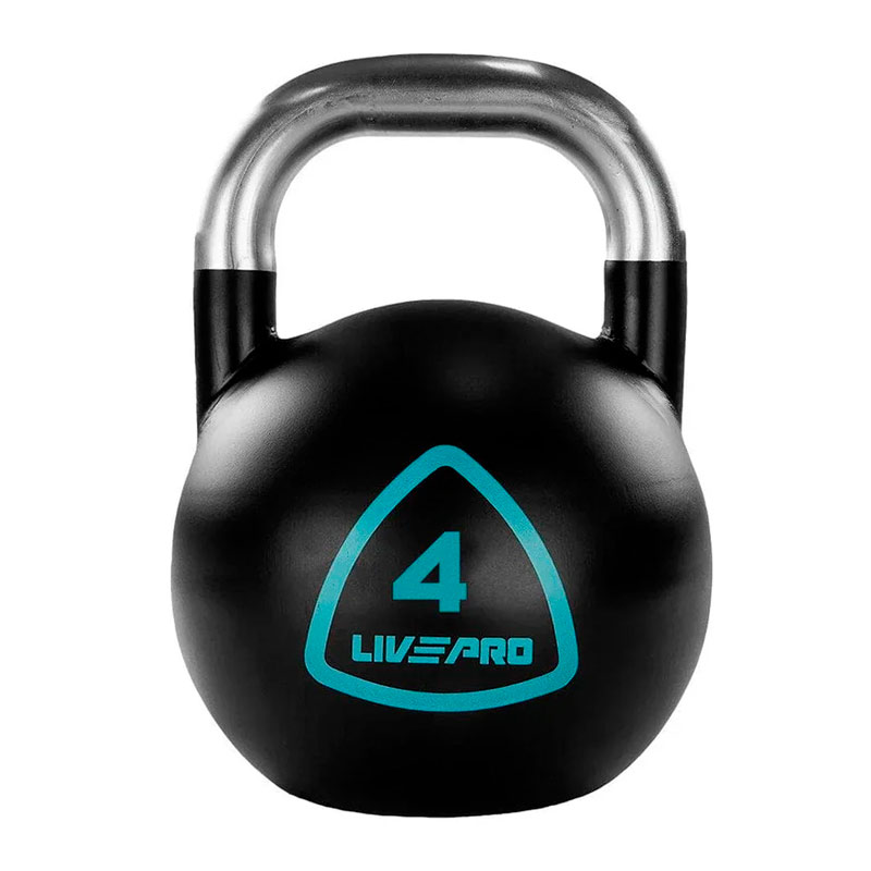 Соревновательная гиря LIVEPRO Steel Competition Kettlebell 4 кг, черный
