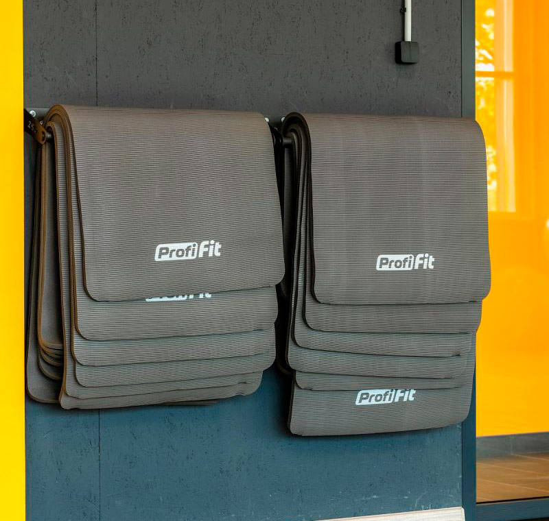 Коврик для фитнеса СОФТ ЛАЙН (серый), 12 мм PROFI-FIT ЗС-961