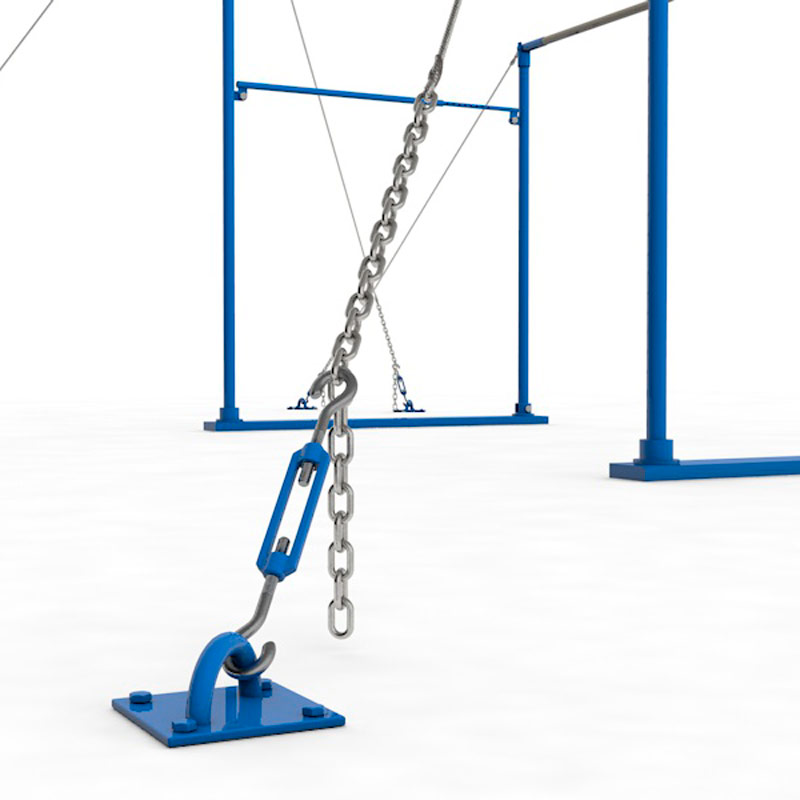 Брусья гимнастические женские  разновысокие на растяжках ГТ-67