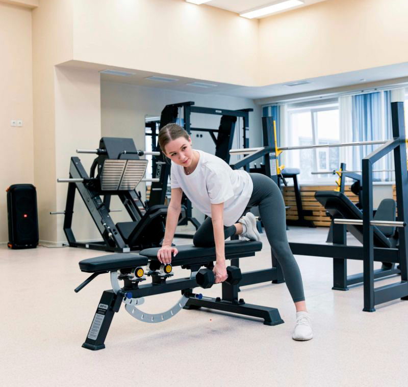 Гантель гексагональная обрезиненная 9 кг ЗС-200