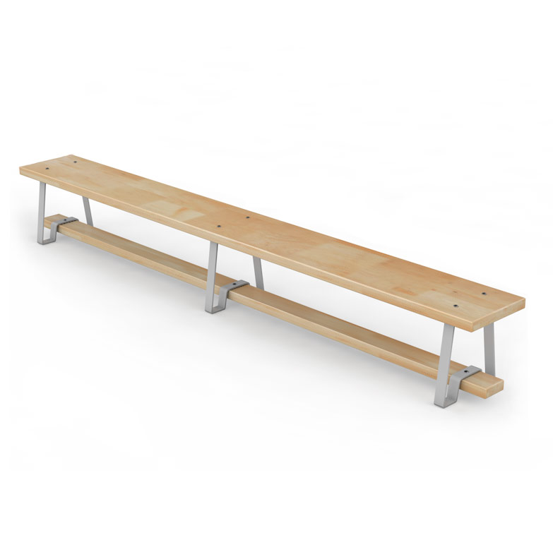 Скамейка гимнастическая с металлическими ножками, длина 2500 мм ГТ-53