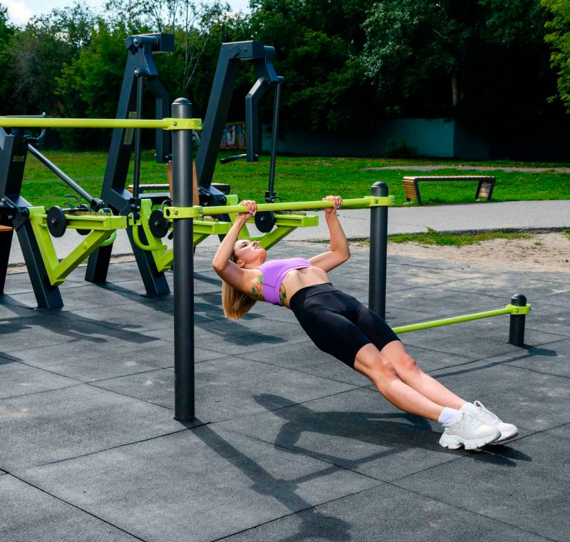 Воркаут Тройной каскад турников для отжиманий и подтягиваний ЗС-541