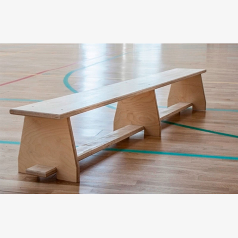 Скамейка гимнастическая с деревянными ножками, длина 2500 мм Glav