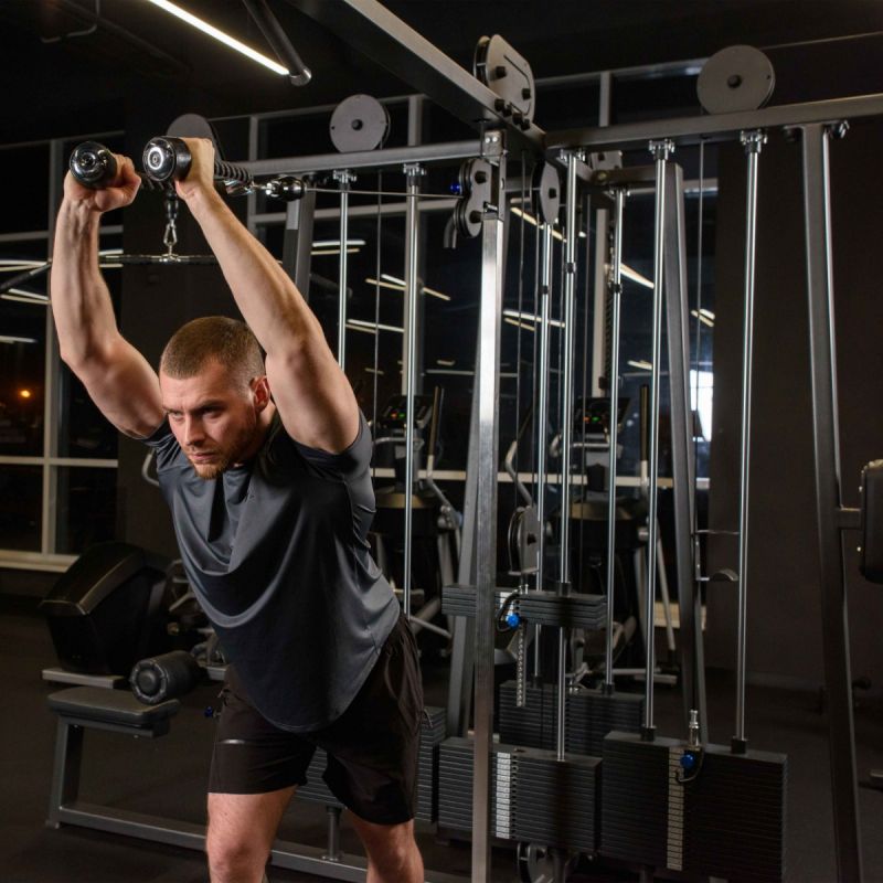 Тренажер Мультикроссовер 8-позиционный, стек 8 х 100 кг Mini Apple ZS-1353