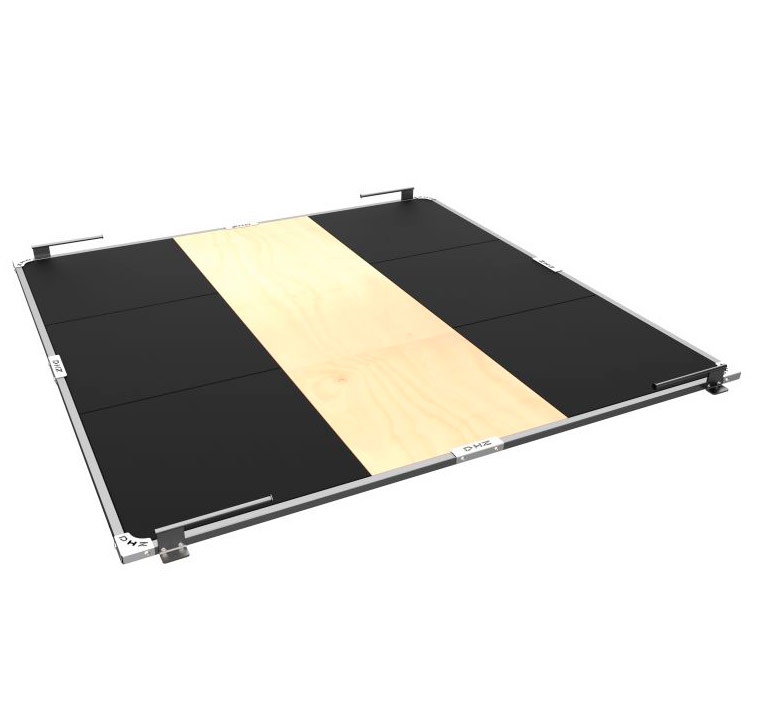 Помост тяжелоатлетический комбинированный (фанера, резина) 3000х3000х40 ЗС-127