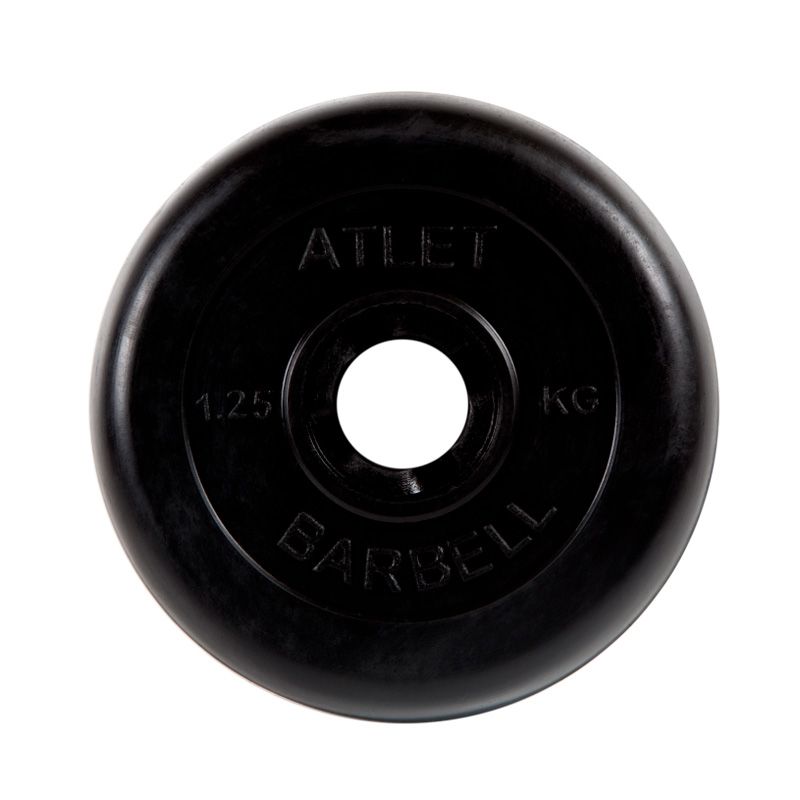 Блин для штанги обрезиненный Atlet, 1,25 кг 26 мм MB Barbell MB-AtletB26-1,25