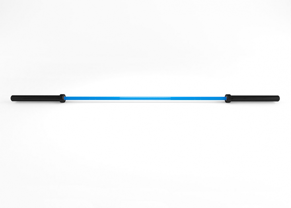 Мужской тренировочный гриф для кроссфита 20 кг 2200 мм, до 250 кг STECTER Bear Bar (синий/черный)