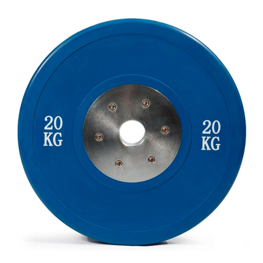 Диск для тяжелой атлетики соревновательный 20 кг (синий), STECTER