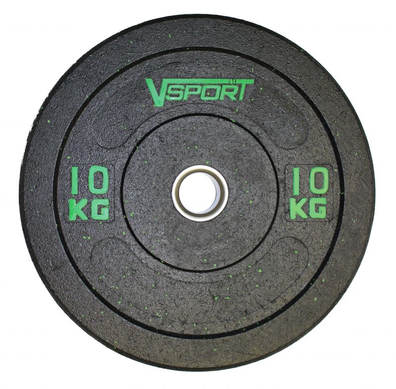 Диск 10 кг для кроссфита бамперный черный FTX-1037-10