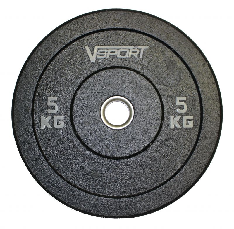 Диск 5 кг для кроссфита бамперный черный FTX-1037-5