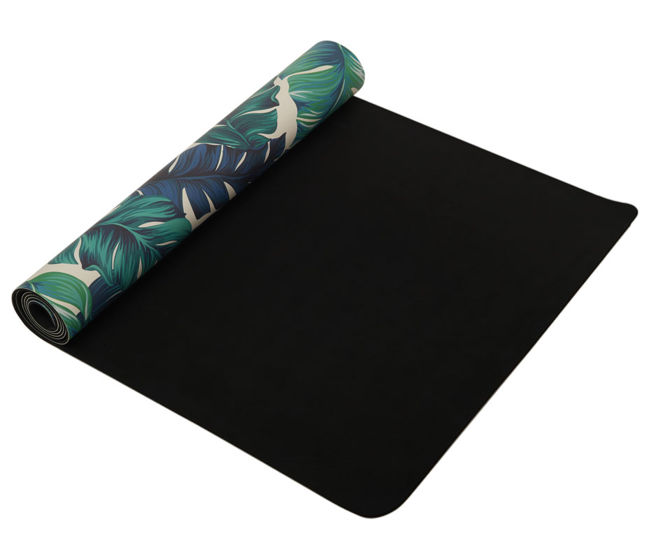 Коврик для йоги INEX Yoga PU Mat полиуретан с принтом 185 x 68 x 0,4 см, дневные тропики