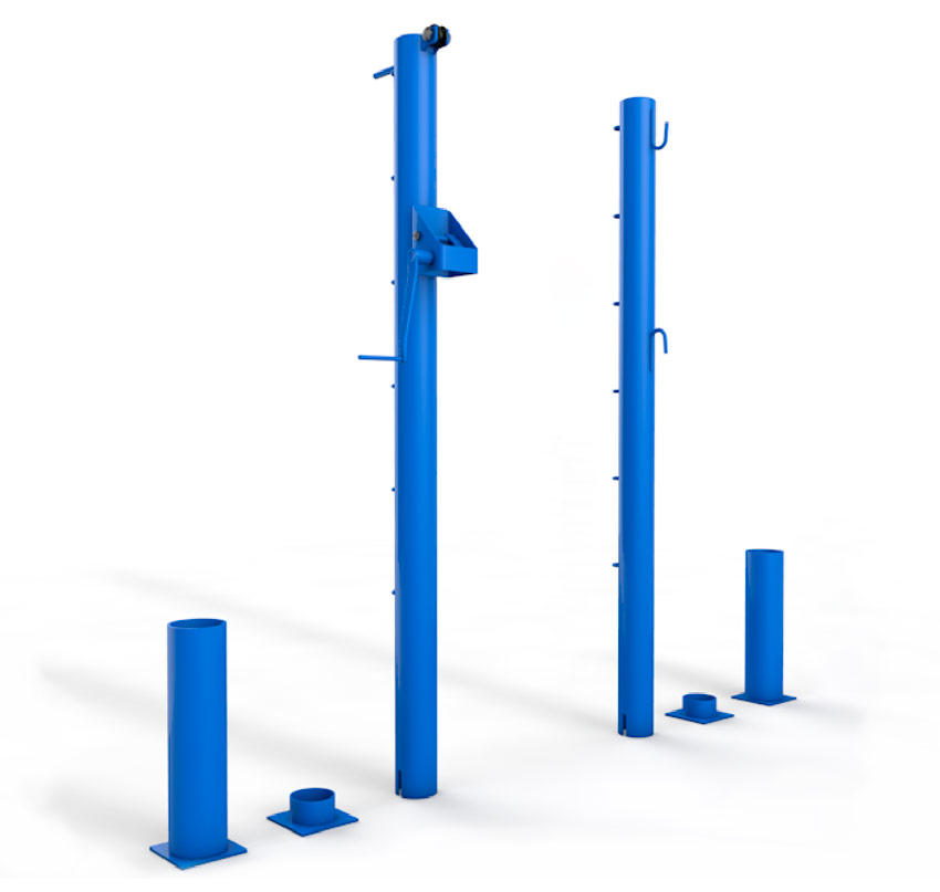 Стойки для большого тенниса со стаканами ГТ-350