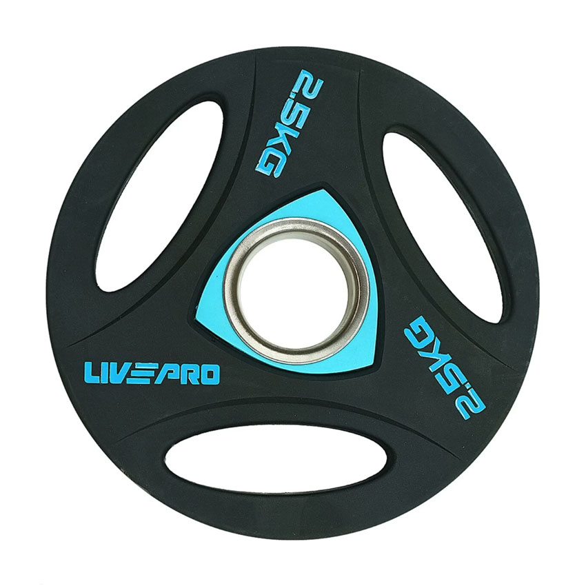 Олимпийский диск в уретане LIVEPRO Urethane Training 2,5 кг, черный/синий