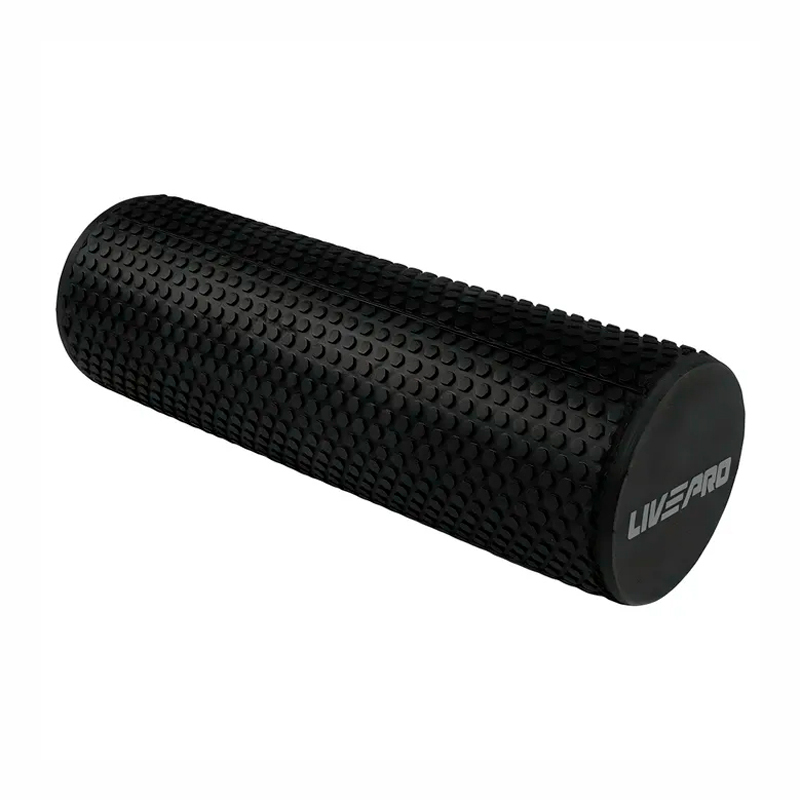 Массажный ролл LIVEPRO EVA Foam Roller 90 x 15 см, черный