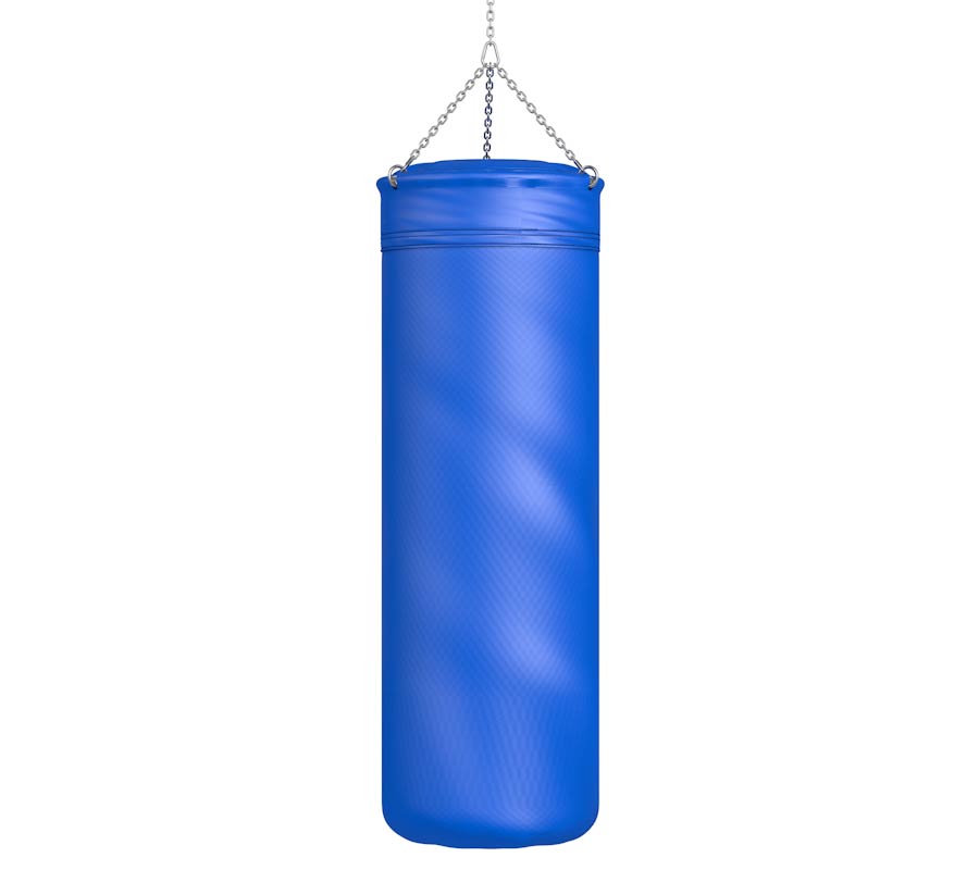 Боксерский мешок из тента, размер 300х1200 мм, вес 35-45 кг Glav