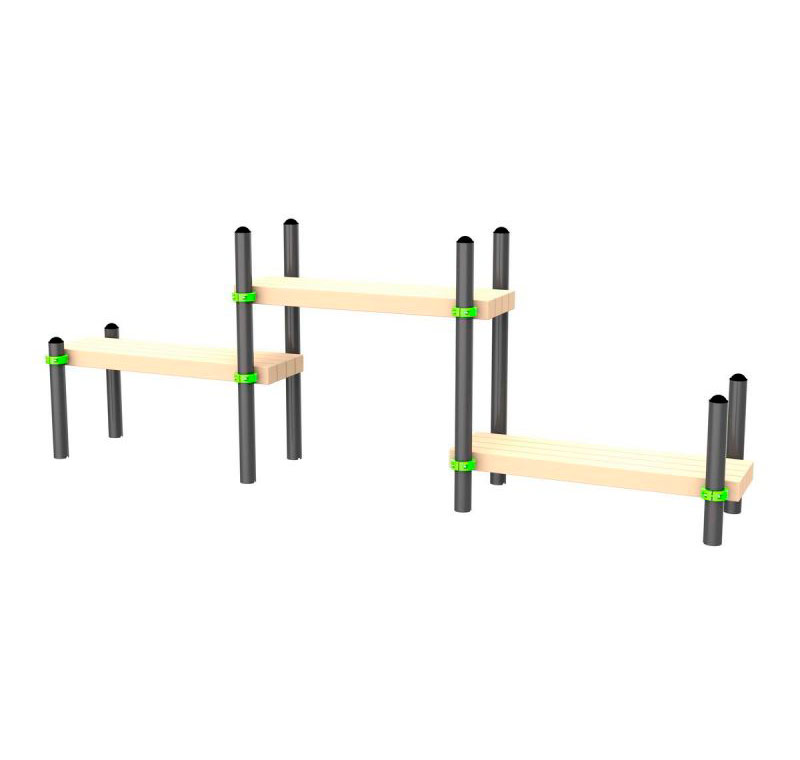 Воркаут Скамейка трехуровневая ЗС-525