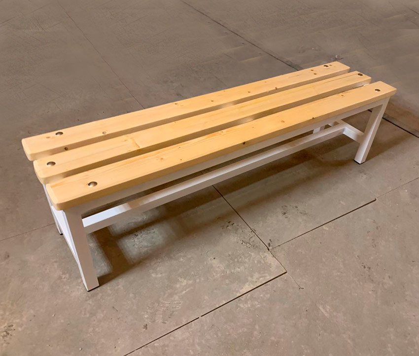 Скамейка для раздевалки без спинки 1 м ГТ-40