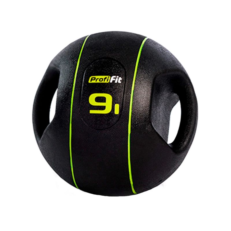 Медицинбол 9 кг, с хватами ЗС-270