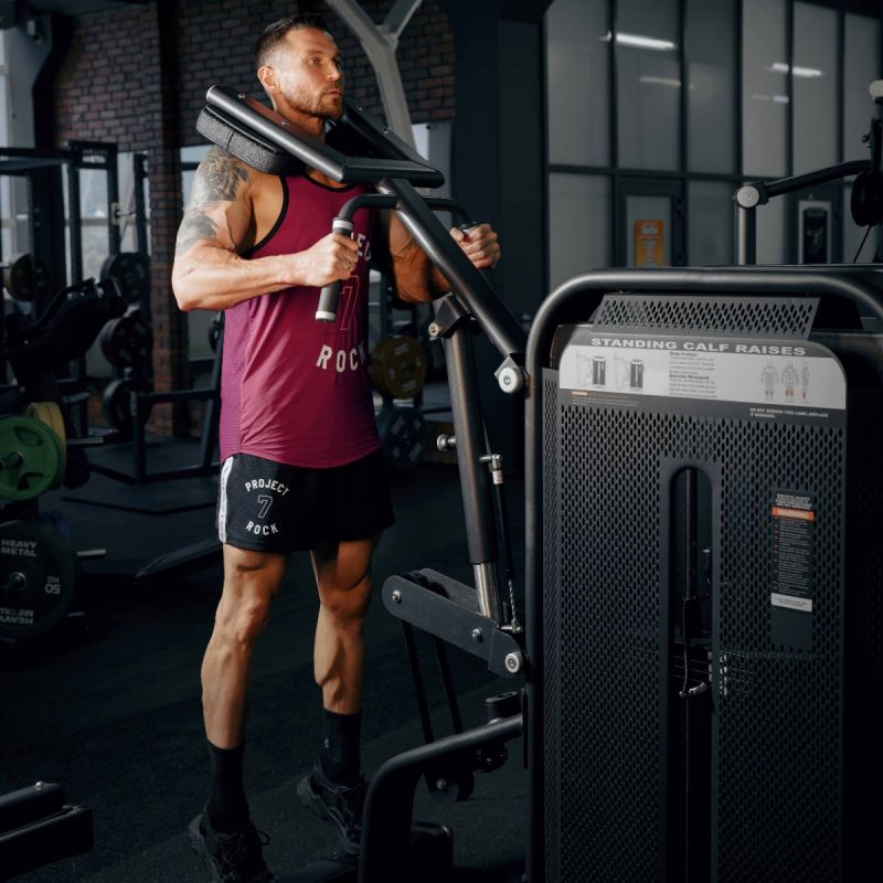 Тренажер Голень стоя, стек 135 кг Fusion Pro ZS-1413