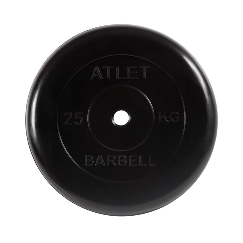 Блин обрезиненный Atlet, 25 кг 31 мм MB Barbell MB-AtletB31-25
