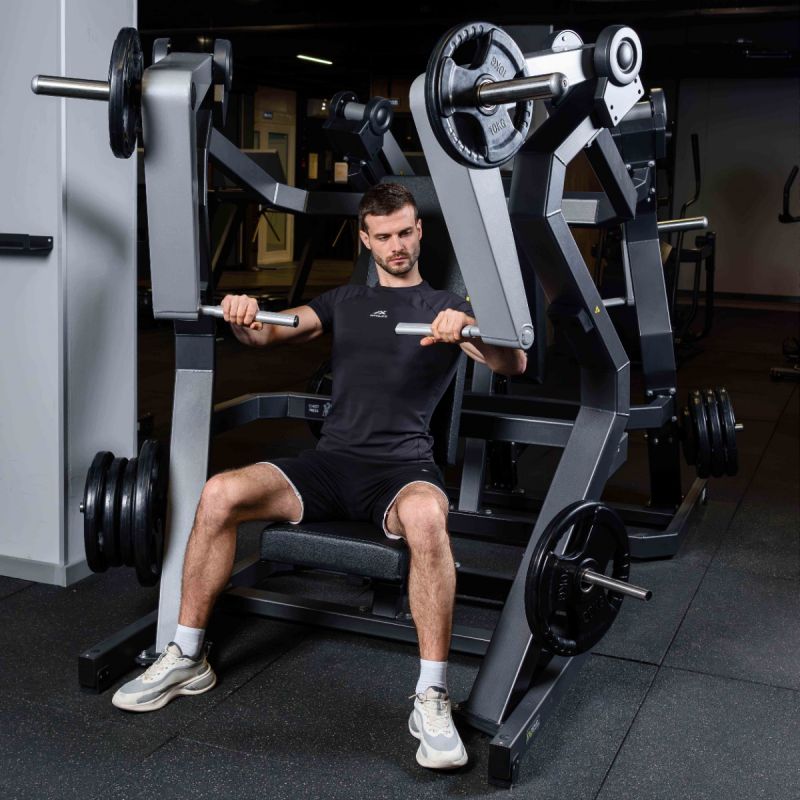 Тренажер Жим от груди, рычаги серые DHZ D905