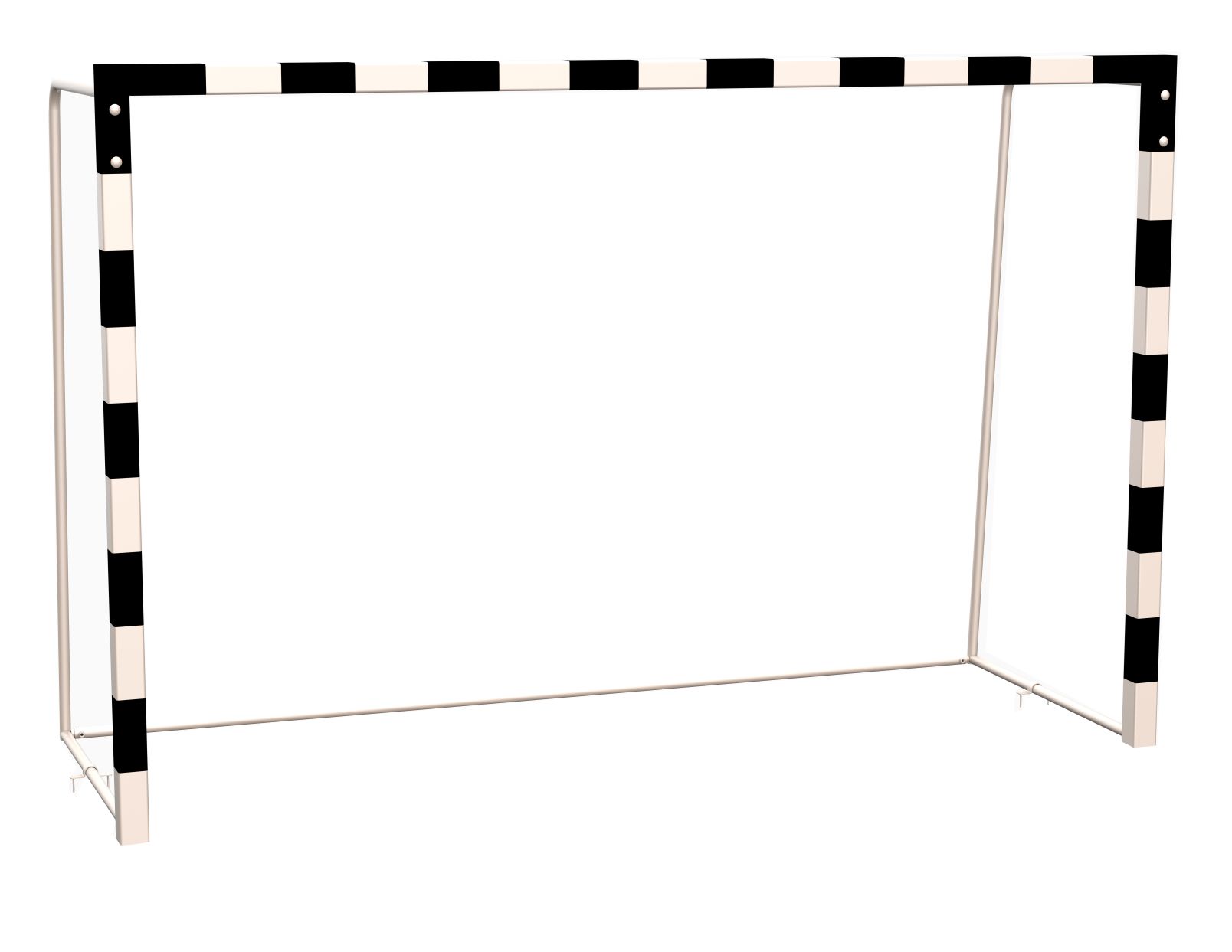 Ворота для мини-футбола, гандбола с разметкой, профиль 80х80 мм (без сетки) ZSO