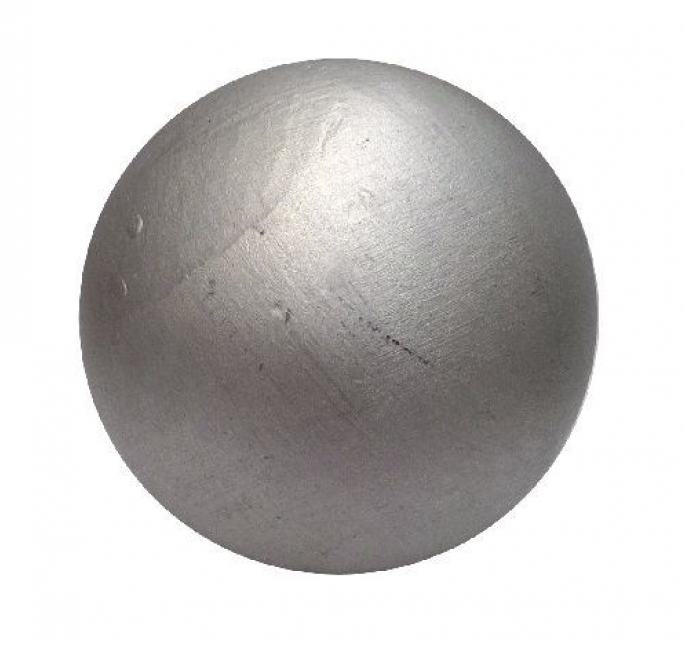 Ядро для толкания женское 4 кг, 95-110 мм, цвет серый Glav