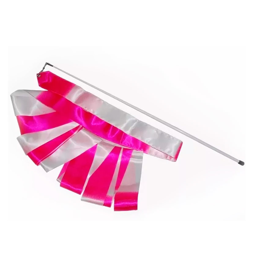 Лента для художественной гимнастики двухцветная ГТ-12