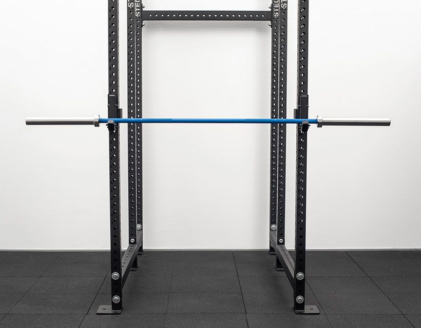 Тренировочный мужской гриф для кроссфита 20 кг, 2200 мм, до 250 кг STECTER Bear Bar (Синий/белый цинк)